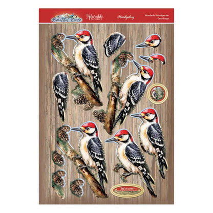 Beautiful Birds Deco-Large Set - Wonderful Woodpecker