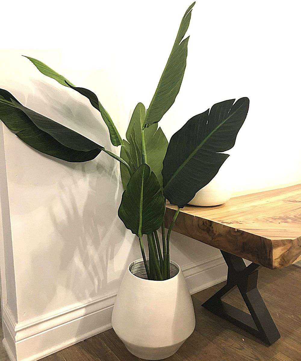 Oiseau de Paradis Artificiel Bohème en Pot 109 cm