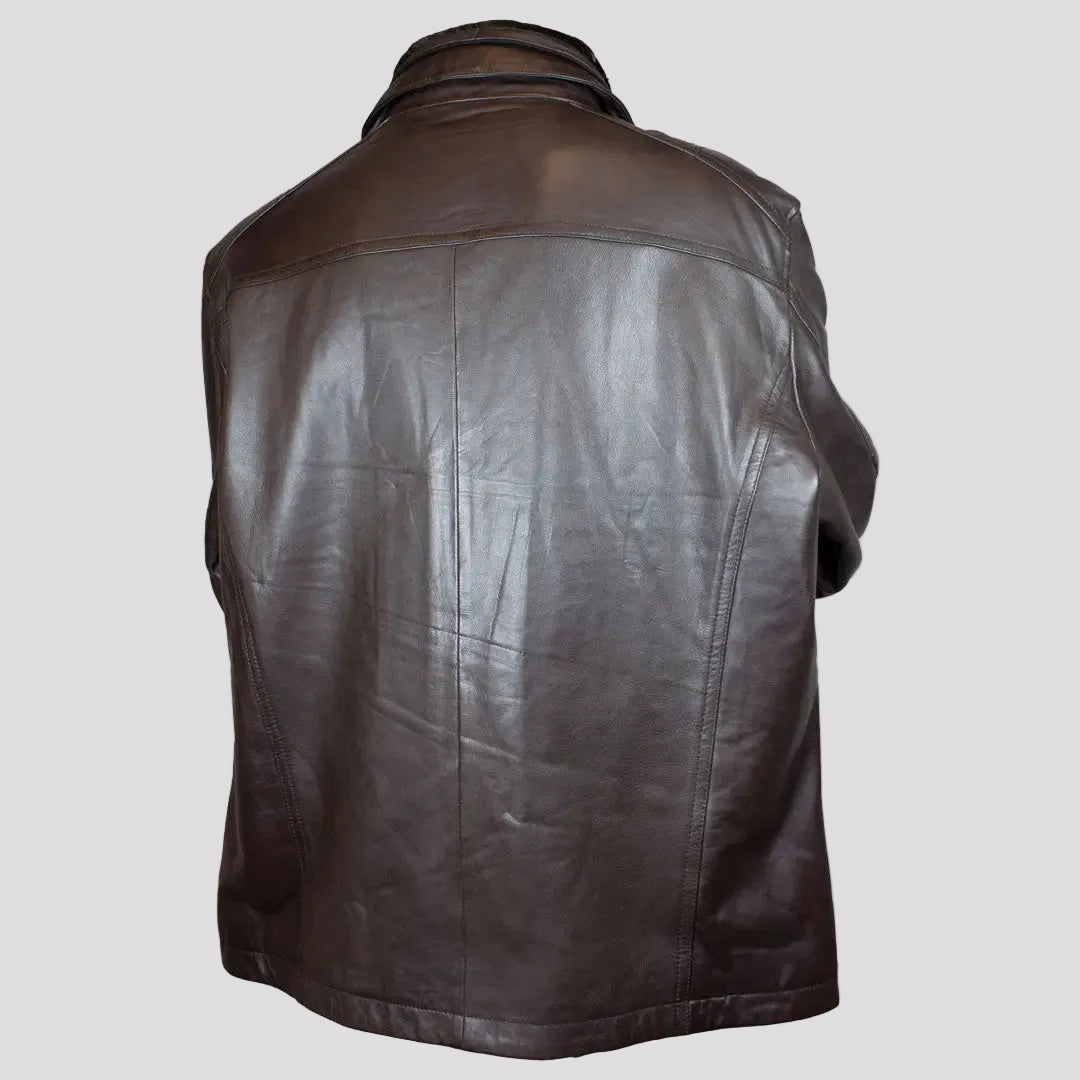 BOL Blouson Bombardier en Cuir d'Agneau Homme