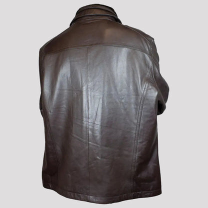 BOL Blouson Bombardier en Cuir d'Agneau Homme
