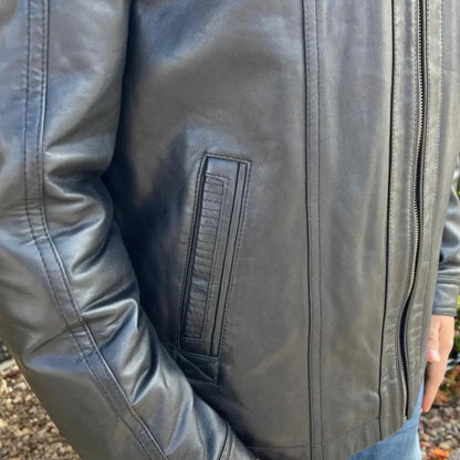 BOL Blouson Bombardier en Cuir d'Agneau Homme