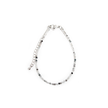 Tourmalinated Quartz Bracelet - 2-3mm