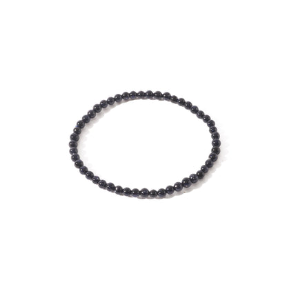 Goldstone Blue Round Bracelet (Synthetic)