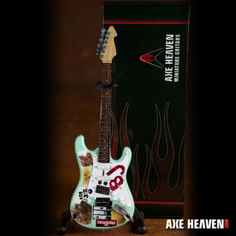 Réplique miniature de guitare de collection Billie Joe Armstrong Signature Bleue