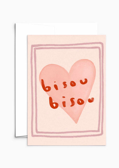Carte de vœux Bisou Bisou