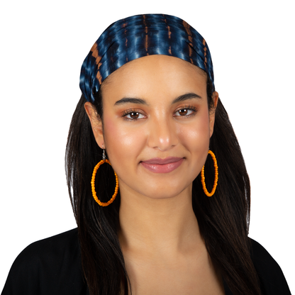 Tie Dye Bandana - Blue & Gold