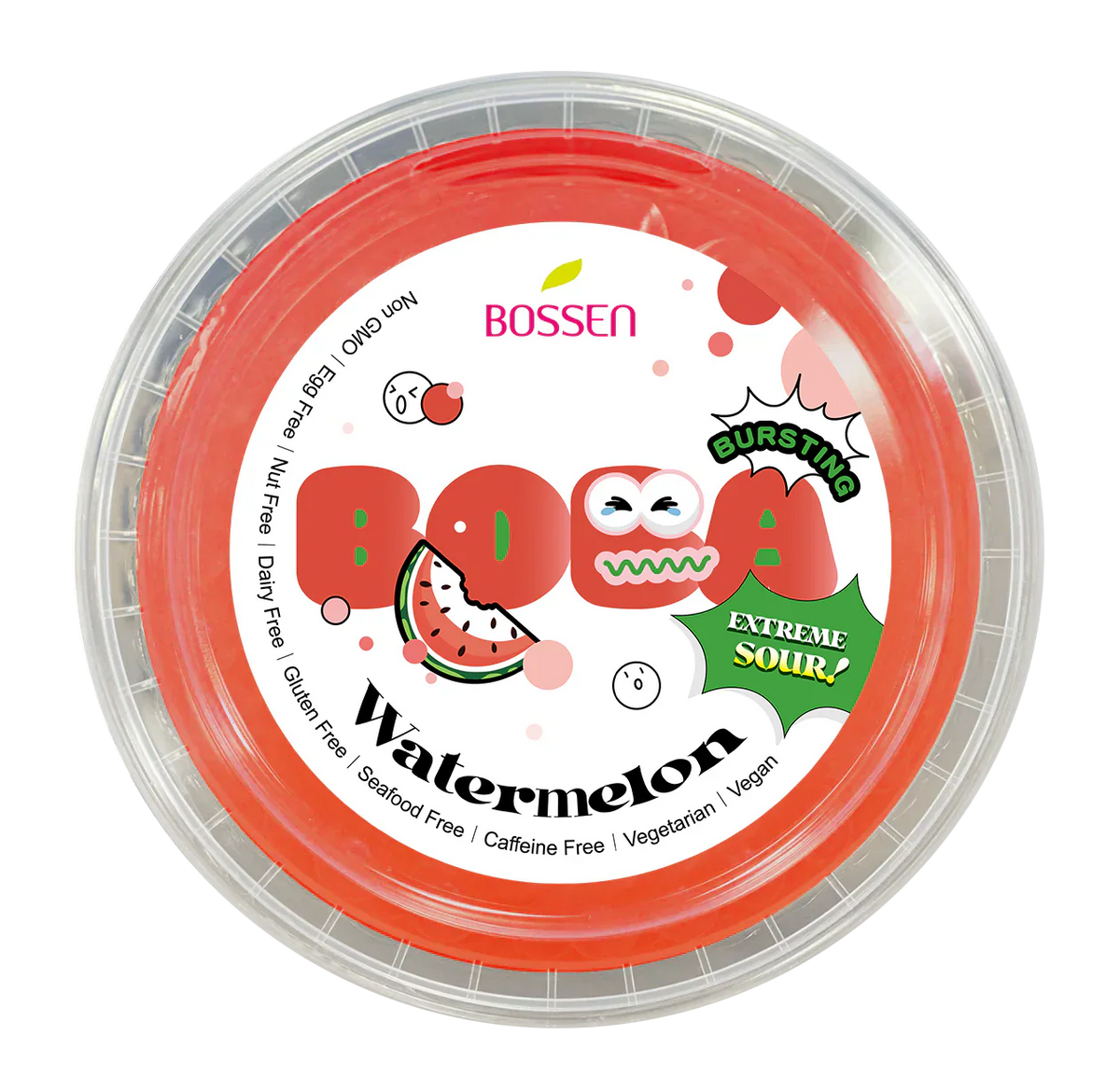 "TOP DEAL" Watermelon Sour Bursting Boba (490g Tub)| Sour Popping Boba | Foodservice Canada Distribution | Ships Free Within Canada on Orders Above CAD $199