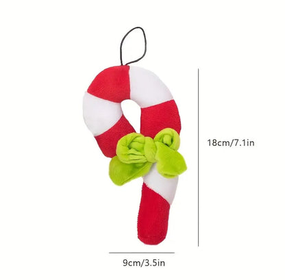 Candy Cane Dog Toy | Christmas Dog Toy