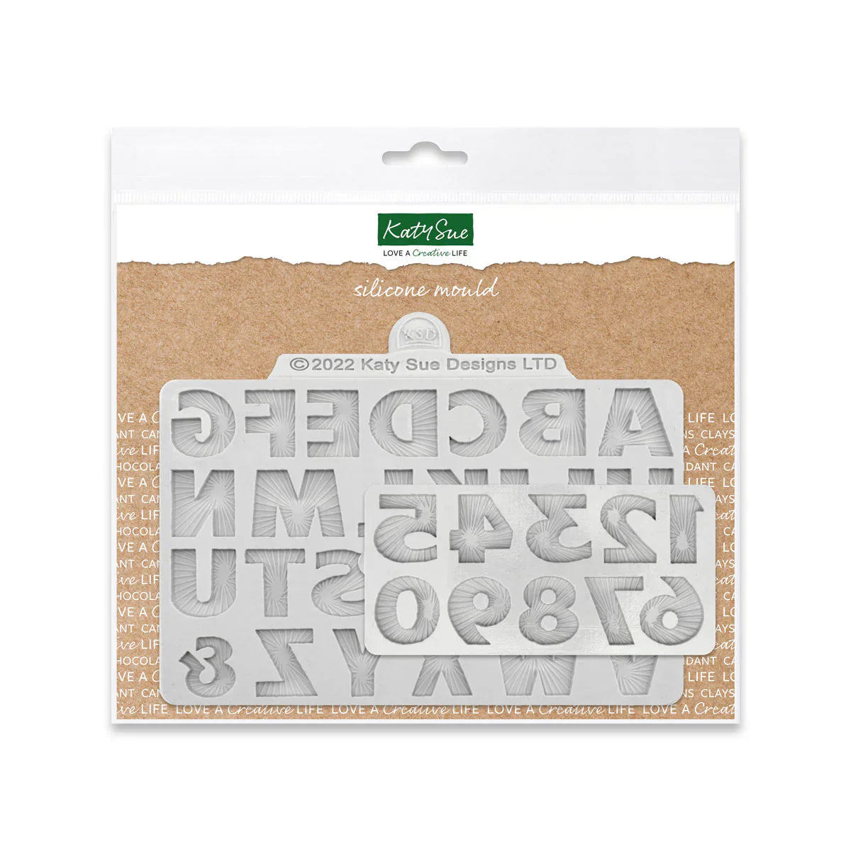 Lot de 2 moules en silicone « Alphabet et Chiffres Starburst »