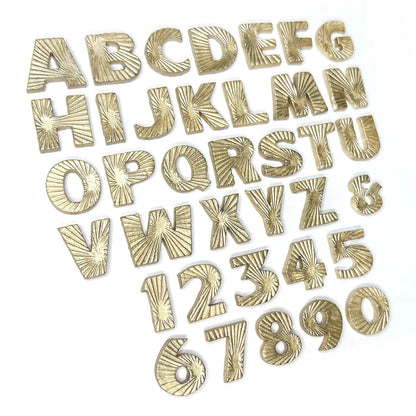 Lot de 2 moules en silicone « Alphabet et Chiffres Starburst »