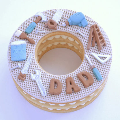 Moule en silicone, alphabet et chiffres fantaisie, lot de 2