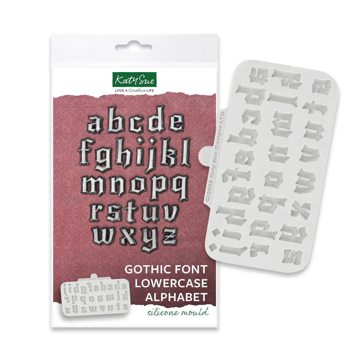 Moule en silicone alphabet minuscule police gothique