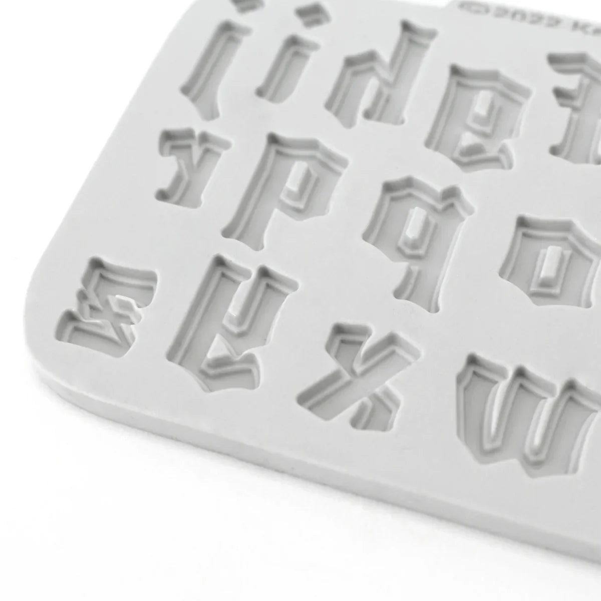 Moule en silicone alphabet minuscule police gothique