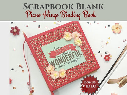 CrafTreat Blocs de scrapbooking - Livre à charnière piano - Couleur noire