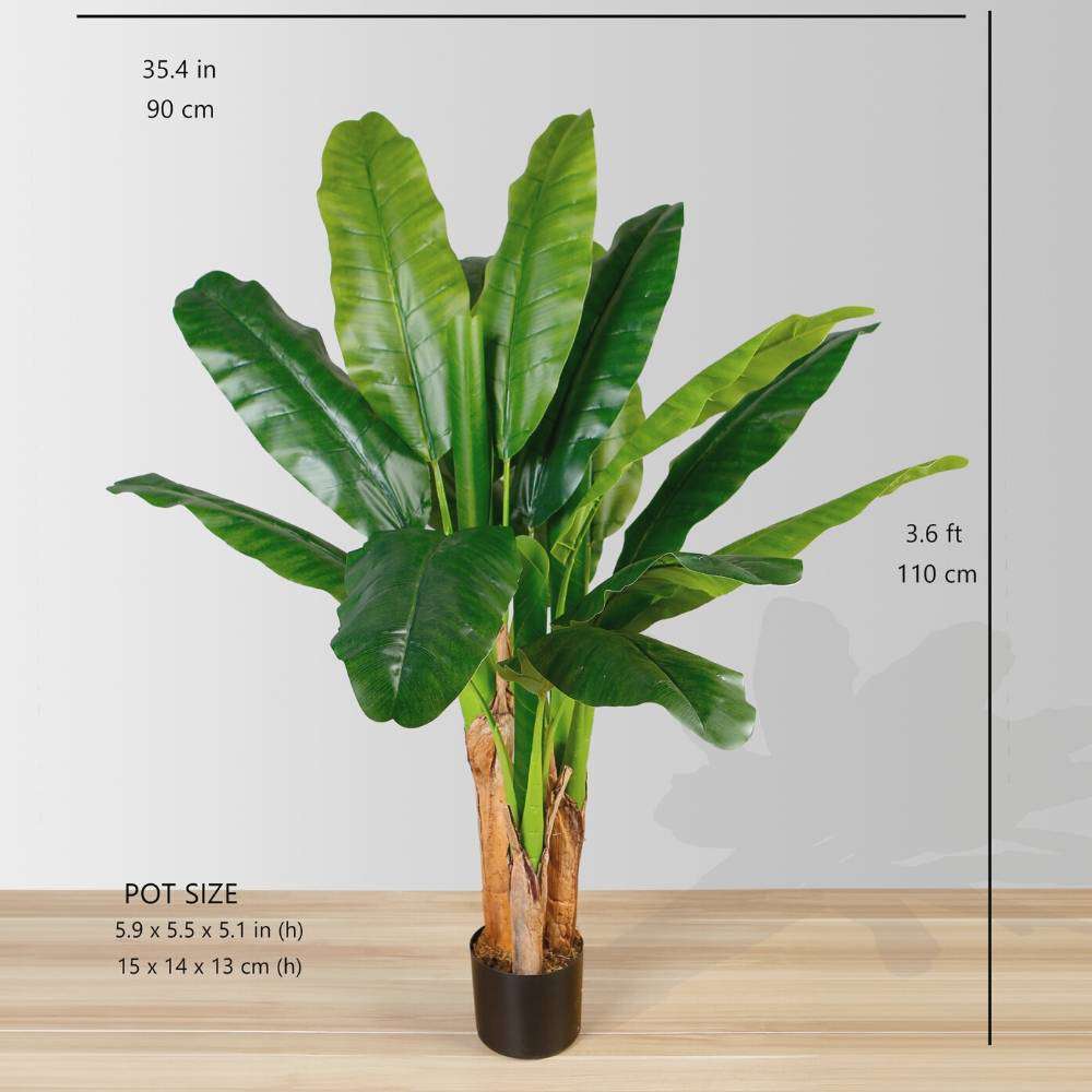 Bananier artificiel en pot Cali 109 cm