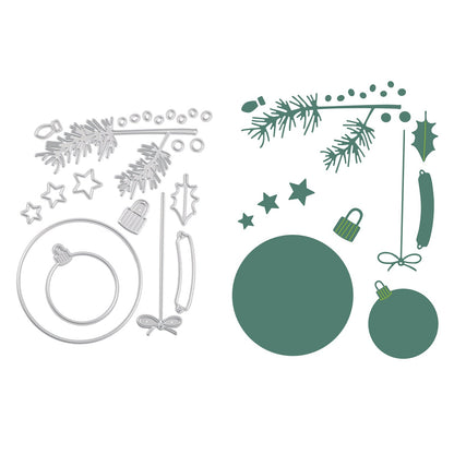 Vaessen Creative • Matrices de découpe et gaufrage Ornements de Noël 15 pièces