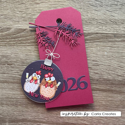 Vaessen Creative • Matrices de découpe et gaufrage Ornements de Noël 15 pièces