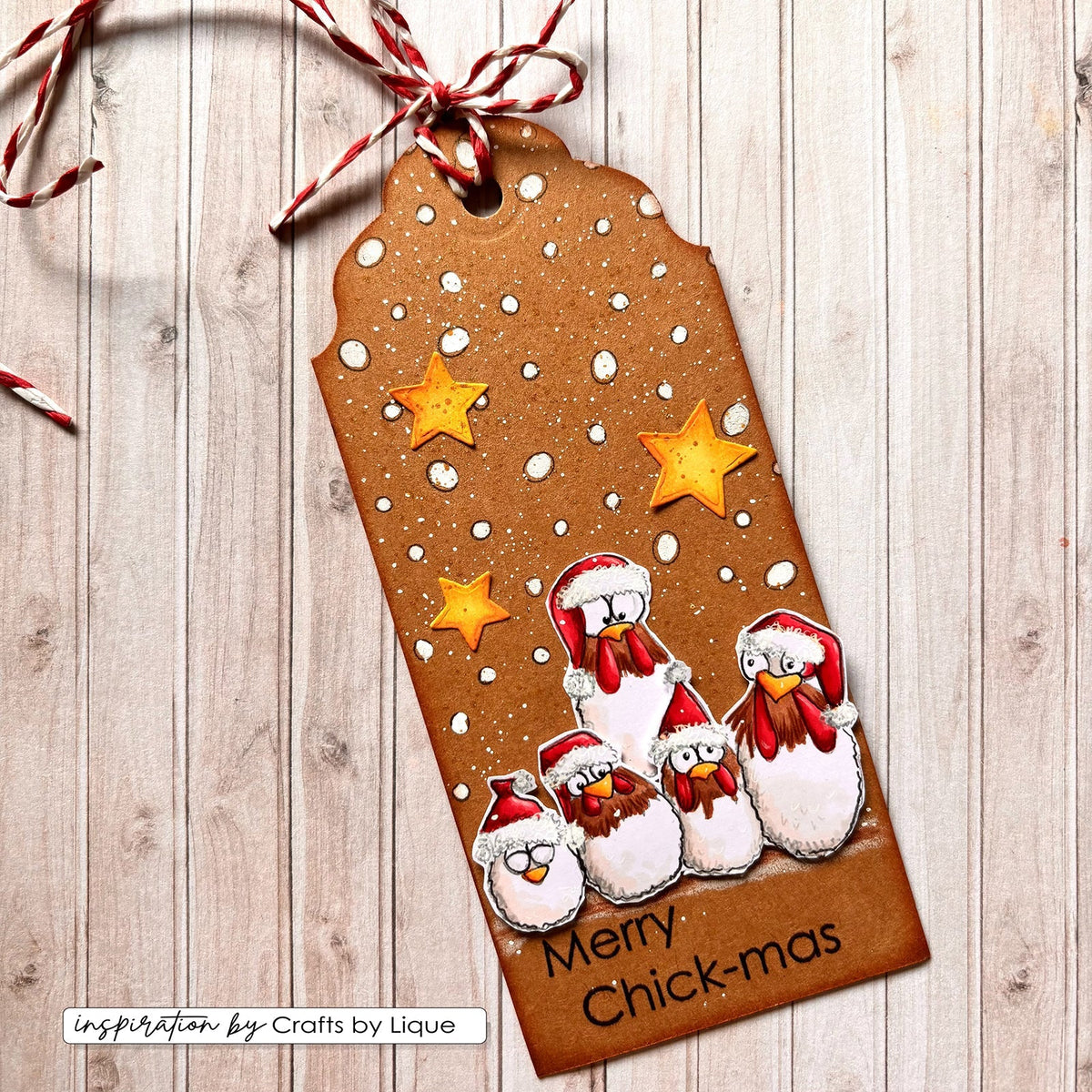 Vaessen Creative • Clear Stamps Christmas Chickens 2 10pcs