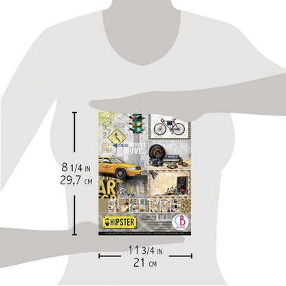 Bloc Créatif Bella Hipster Ciao A4 9 feuilles/paquet