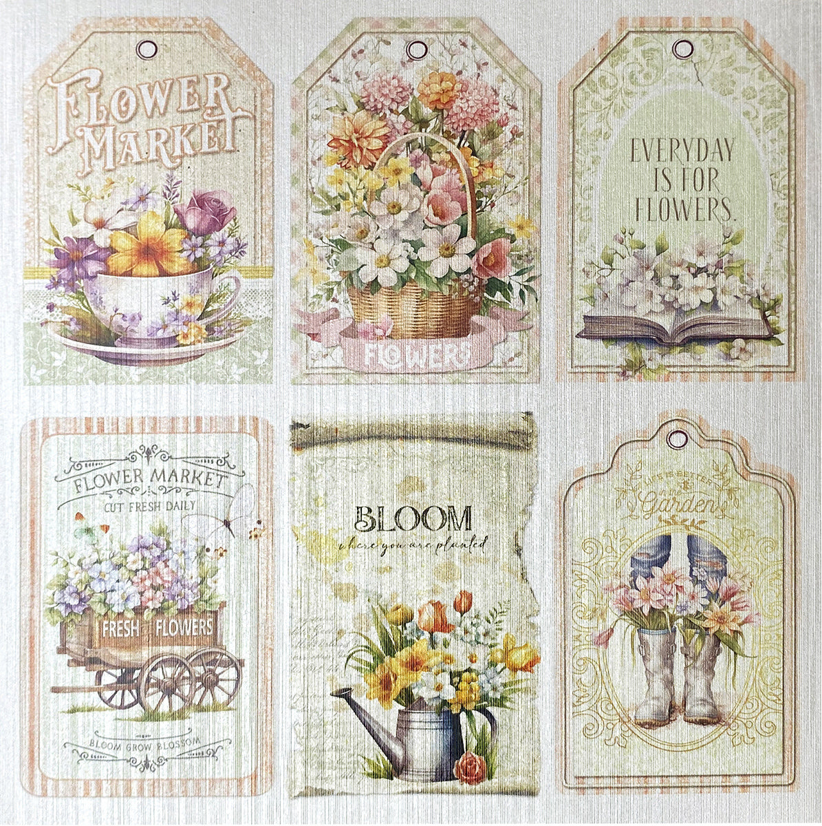Deluxe Flower Shop Papier Poire 15,2x15,2 cm 5/Paquet