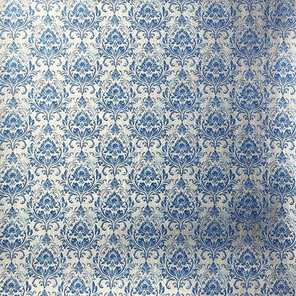 Élégance Deluxe de Papier Bleu Argenté 15x15cm 5/Paquet