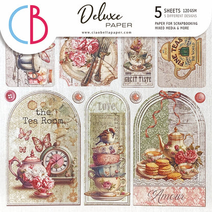 Deluxe Timeless Moments  Paper Silver
 6"x6" 5/Pkg