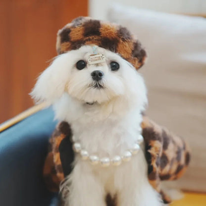 Chess or Checkers Dog Set | Hat and Coat Outfit