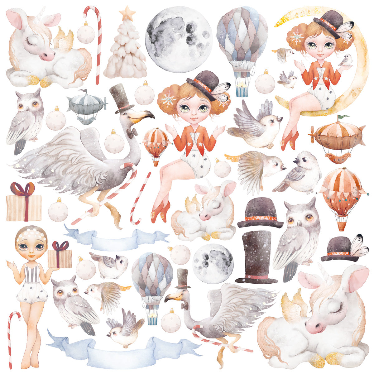 Bloc de papier Dreamland 8x8 12 feuilles/paquet