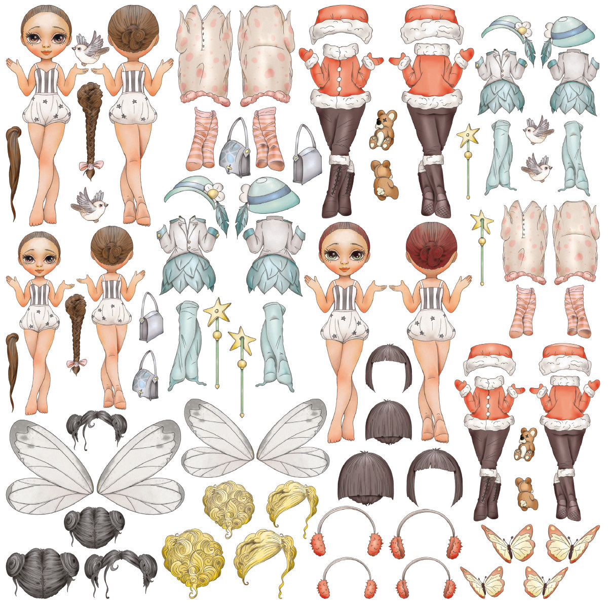 Bloc de papier Dreamland 8x8 12 feuilles/paquet