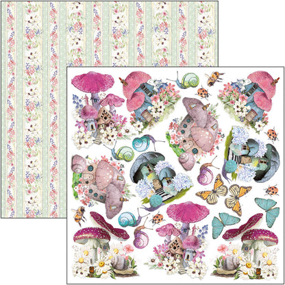 Ciao Bella Enchanted Land Fussy Cut Pad 15x15cm 24 feuilles/paquet