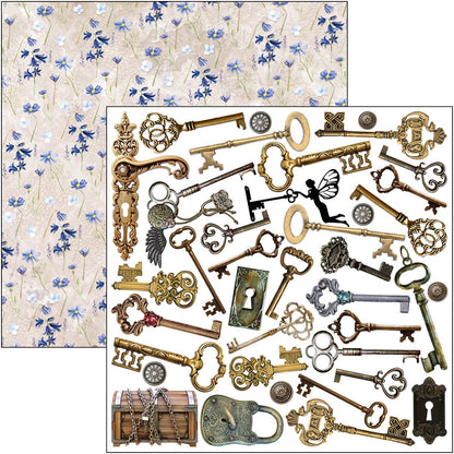 Ciao Bella Enchanted Land Fussy Cut Pad 15x15cm 24 feuilles/paquet