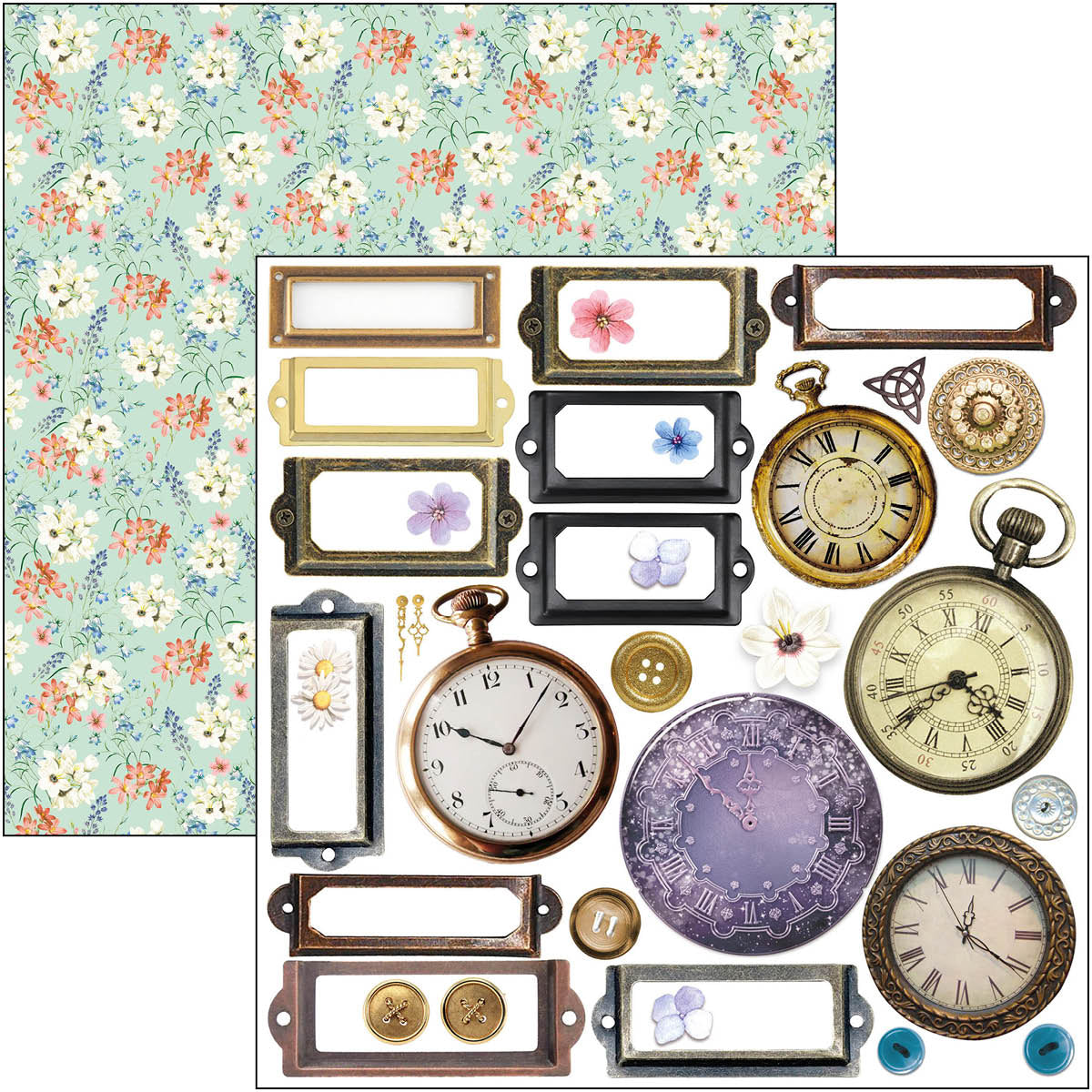 Ciao Bella Enchanted Land Fussy Cut Pad 15x15cm 24 feuilles/paquet