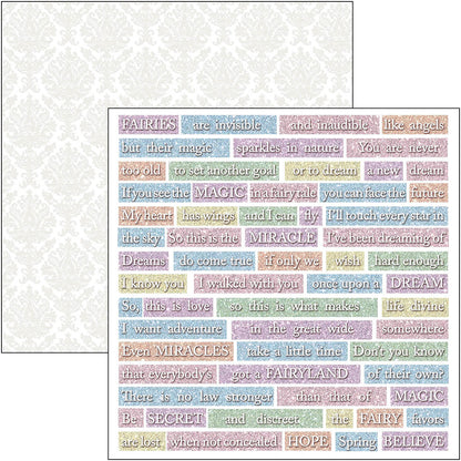 Ciao Bella Enchanted Land Fussy Cut Pad 15x15cm 24 feuilles/paquet
