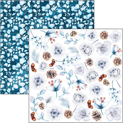 Ciao Bella Winter Journey Bloc de Papiers à Découper 15x15cm 24 Feuilles/Paquet