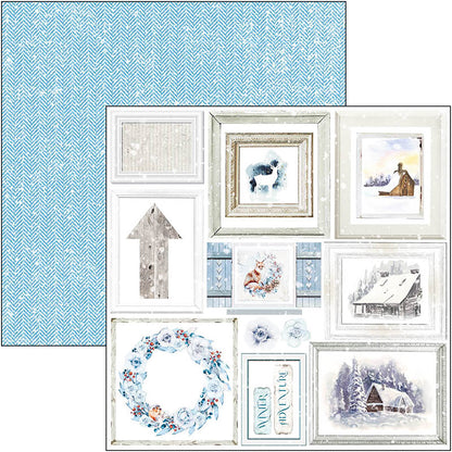 Ciao Bella Winter Journey Bloc de Papiers à Découper 15x15cm 24 Feuilles/Paquet