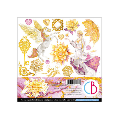 Bloc de découpe Fussy Cut Éthéré 15x15cm 24 feuilles/paquet