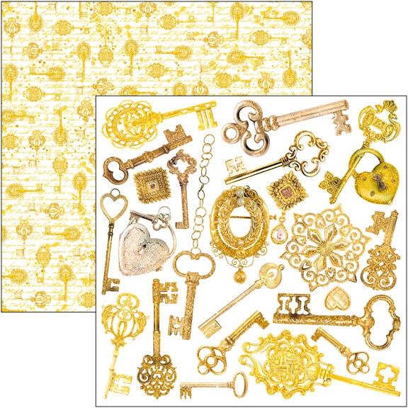 Bloc de découpe Fussy Cut Éthéré 15x15cm 24 feuilles/paquet