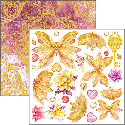 Bloc de découpe Fussy Cut Éthéré 15x15cm 24 feuilles/paquet