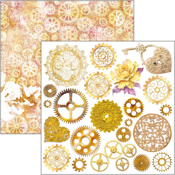 Bloc de découpe Fussy Cut Éthéré 15x15cm 24 feuilles/paquet