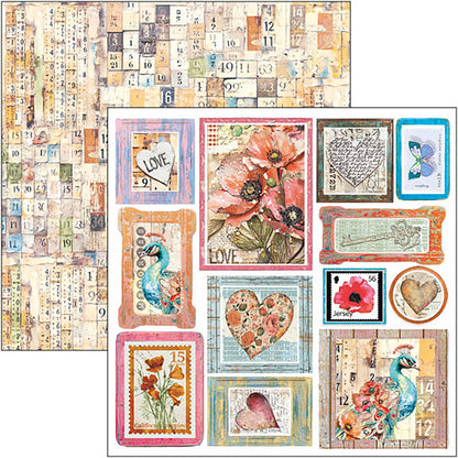 Bloc de papier découpé Majestic Dream 15x15cm 24 feuilles