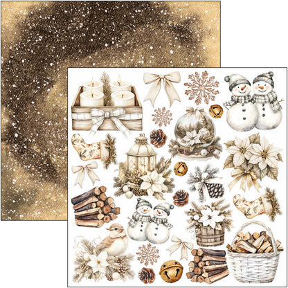 Winter Season Fussy Cut Pad 6"x6" 24/Pkg