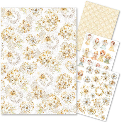 Rice Paper A4 MIXED 4/Pkg Blessing Day