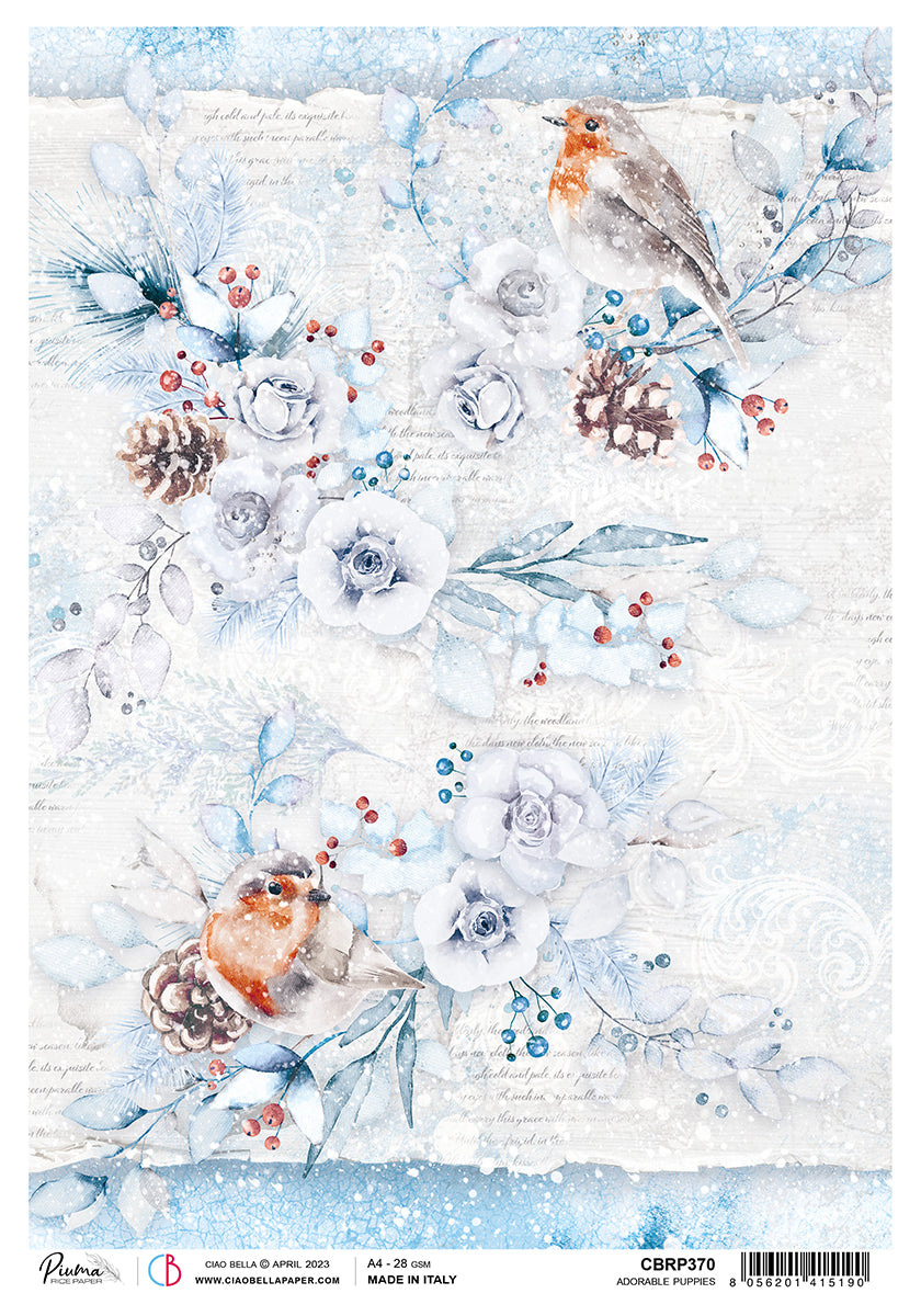 Ciao Bella Papier de Riz A4 Piuma Magic White - 5 Feuilles