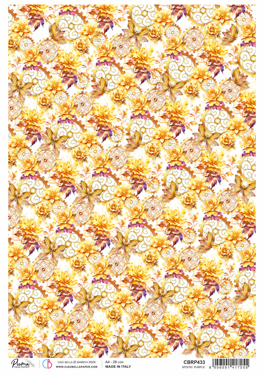 Papier de riz A4 Piuma Mystic Purple - 5 feuilles