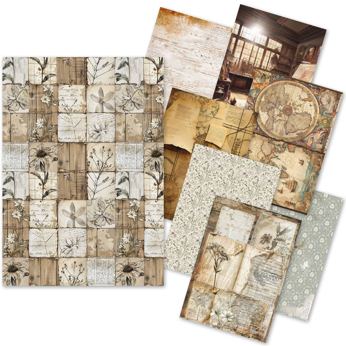Papier de riz A5 MIXTE 8/Paquet Codex