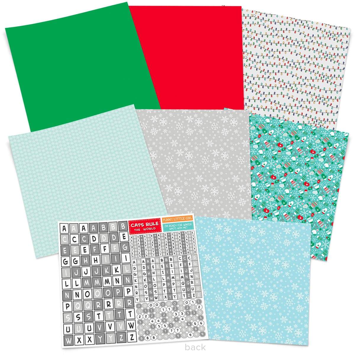 Ciao Bella Zoe & Ziggy Blocs de motifs 30,5 x 30,5 cm 8 feuilles/paquet