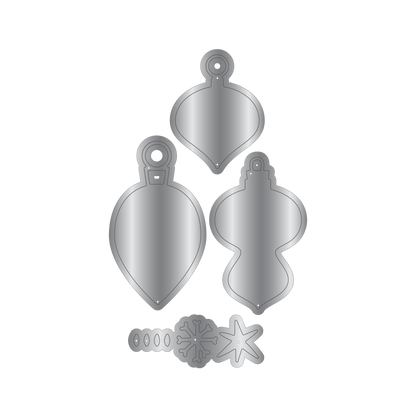 Crafters Companion Metal Die Christmas Embellishment - Baubles