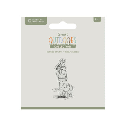 Crafters Companion The Great Outdoors Lot de tampons transparents en acrylique - Scenic Route