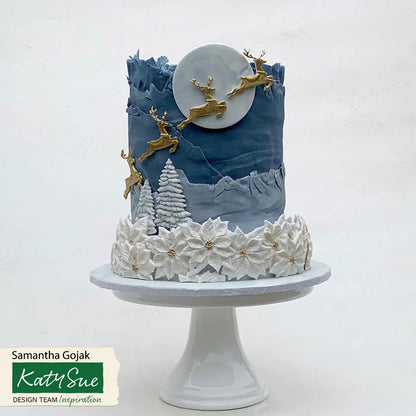 Moule en silicone Cupcake Poinsettia