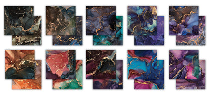 Craft Consortium - Ink Drops - Minuit - 6x6